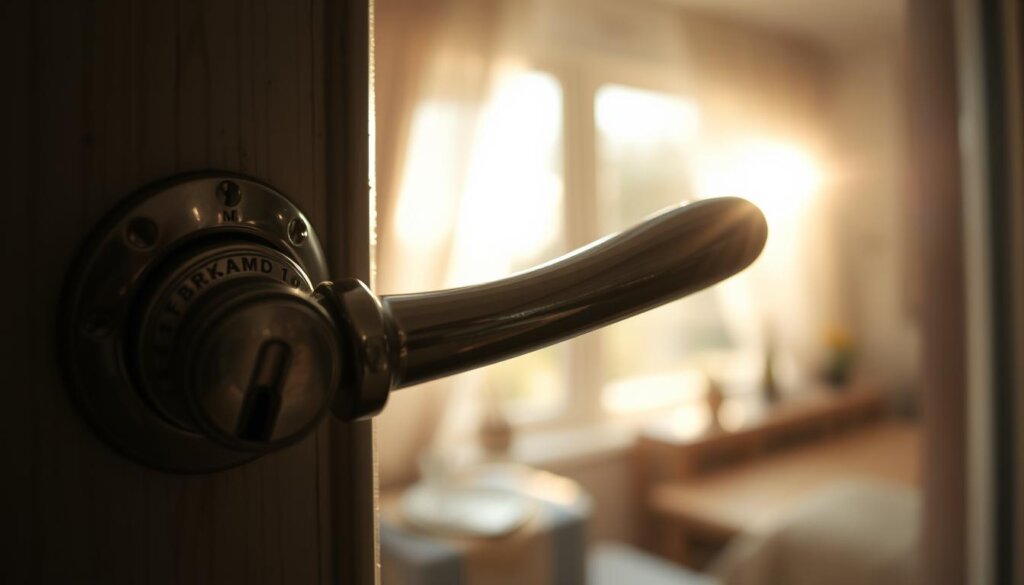 Fenstergriff mit Sperre Installation